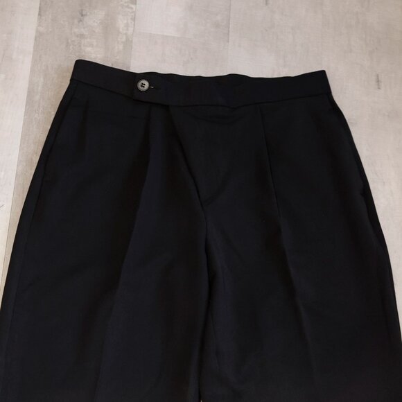 Men's Black Balloon Tapered Dress Slack Single Pleats Size 32x32 ASOS Design NWT - Picture 3 of 5